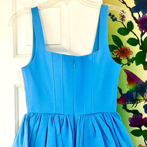 🌺🎉HP🎉🌺 NWT Staud Landscape Mini Dress Azure - Picture 15 of 16
